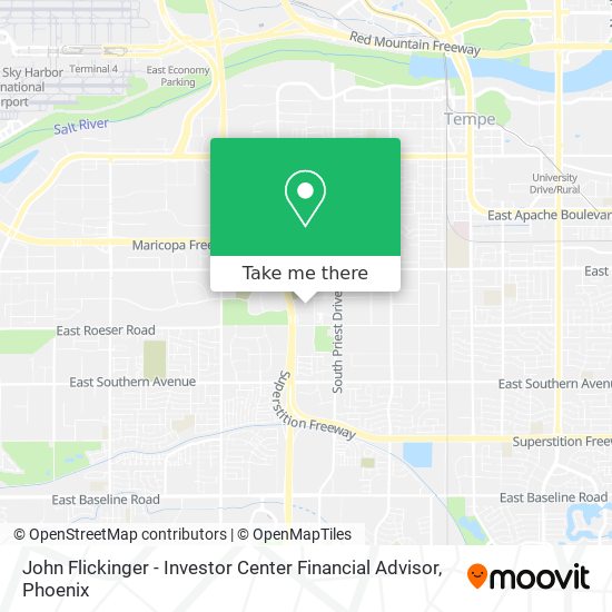 John Flickinger - Investor Center Financial Advisor map