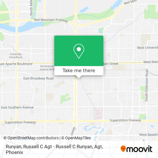 Runyan, Russell C Agt - Russell C Runyan, Agt map