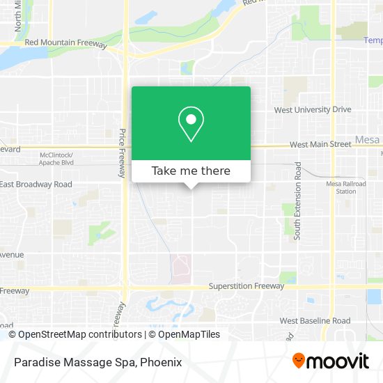 Paradise Massage Spa map