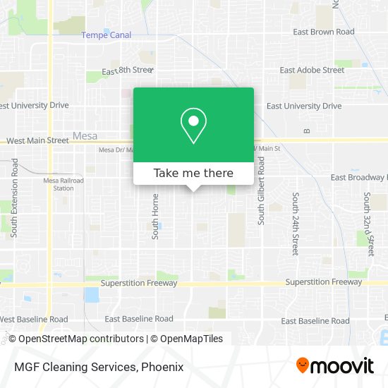 MGF Cleaning Services map