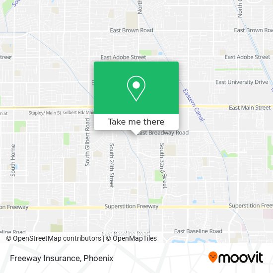 Freeway Insurance map