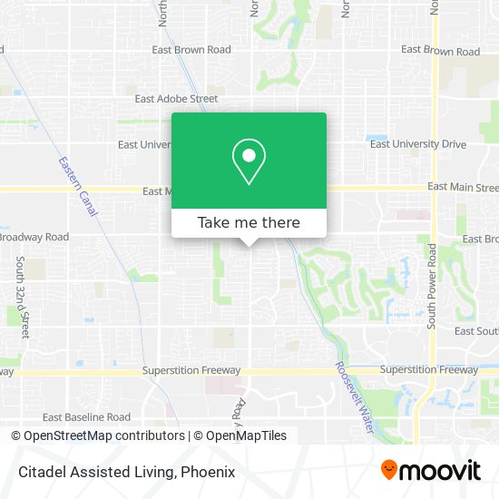 Citadel Assisted Living map