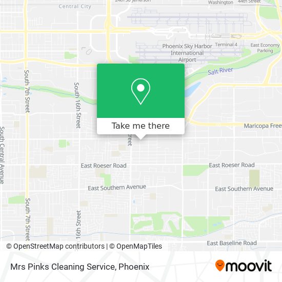 Mrs Pinks Cleaning Service map