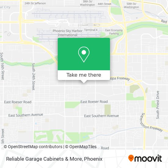 Mapa de Reliable Garage Cabinets & More