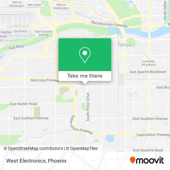 West Electronics map