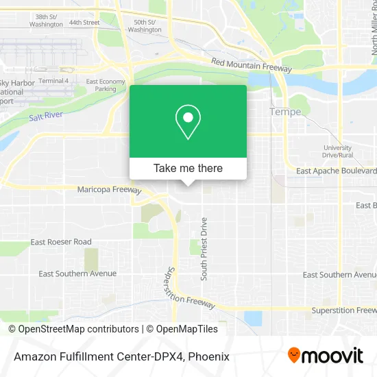 Amazon Fulfillment Center-DPX4 map