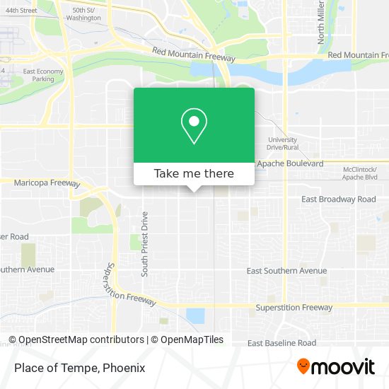 Place of Tempe map