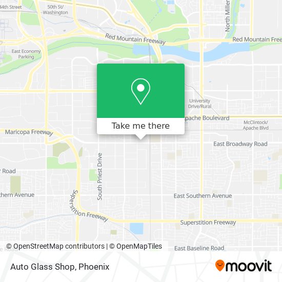 Auto Glass Shop map