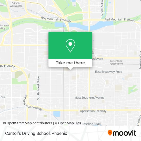 Cantor's Driving School map
