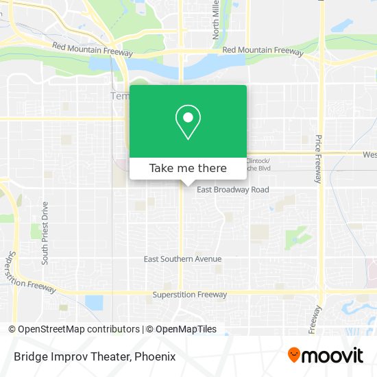 Mapa de Bridge Improv Theater