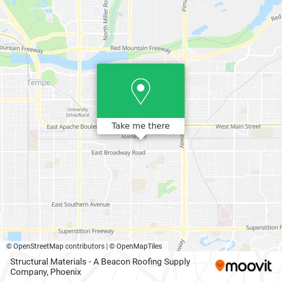 Structural Materials - A Beacon Roofing Supply Company map