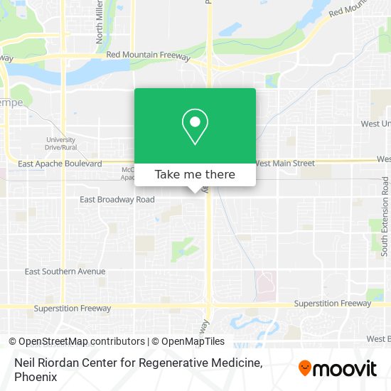 Neil Riordan Center for Regenerative Medicine map