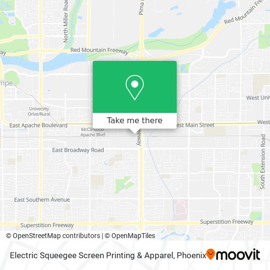 Electric Squeegee Screen Printing & Apparel map
