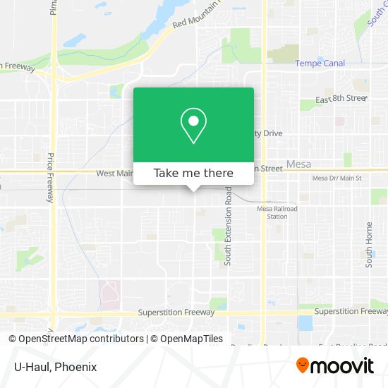 U-Haul map