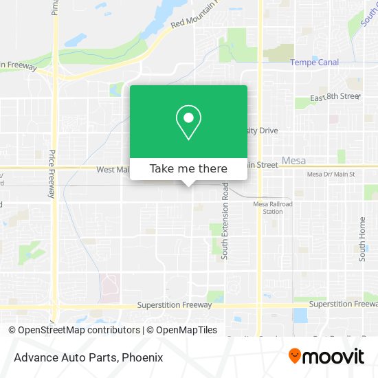 Advance Auto Parts map