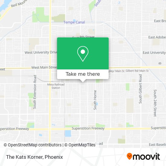 The Kats Korner map