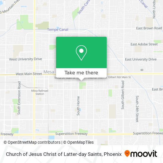 Mapa de Church of Jesus Christ of Latter-day Saints