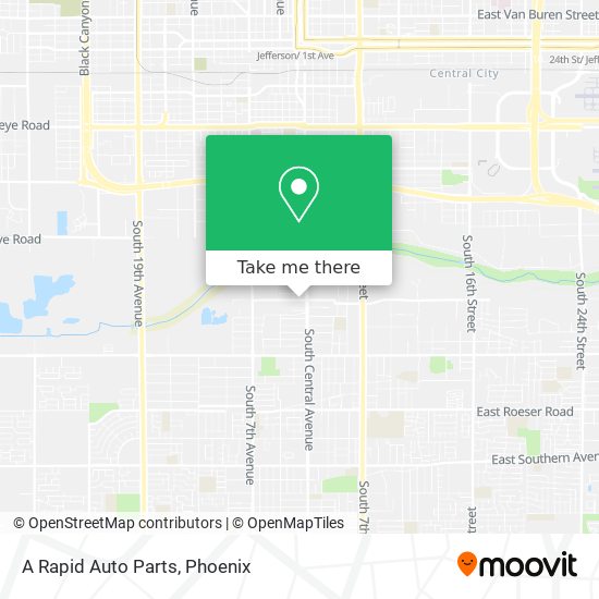 A Rapid Auto Parts map