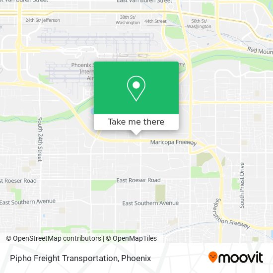 Mapa de Pipho Freight Transportation