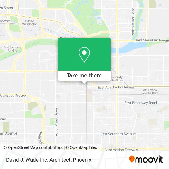 David J. Wade Inc. Architect map