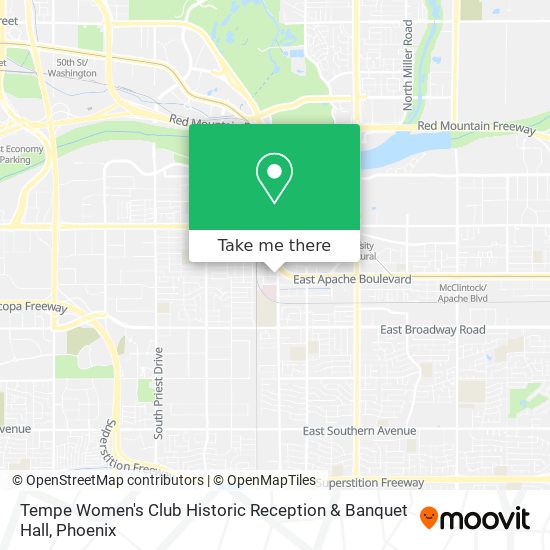 Tempe Women's Club Historic Reception & Banquet Hall map