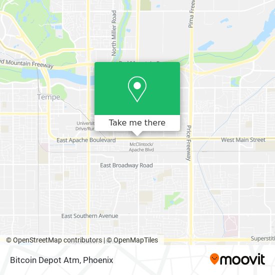 Mapa de Bitcoin Depot Atm