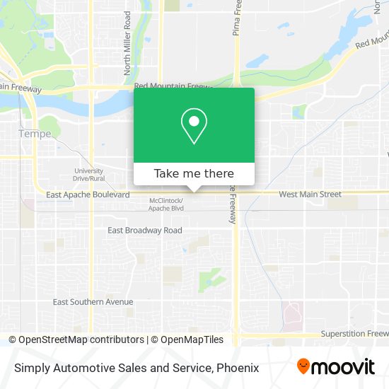 Simply Automotive Sales and Service map