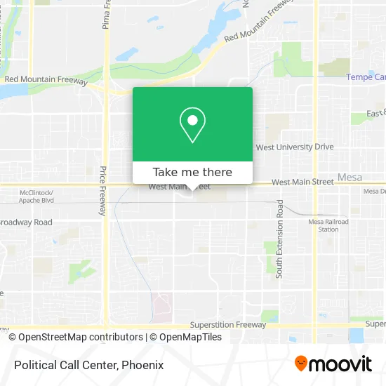 Political Call Center map
