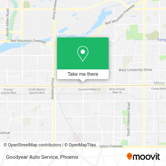 Goodyear Auto Service map