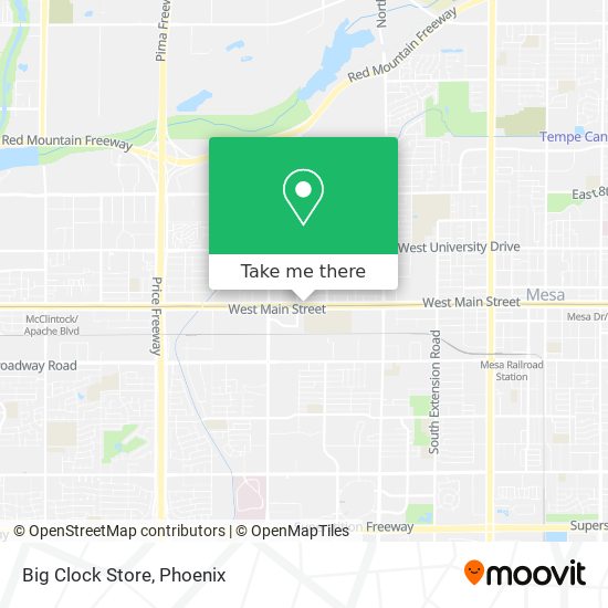 Mapa de Big Clock Store