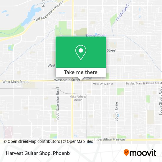 Harvest Guitar Shop map