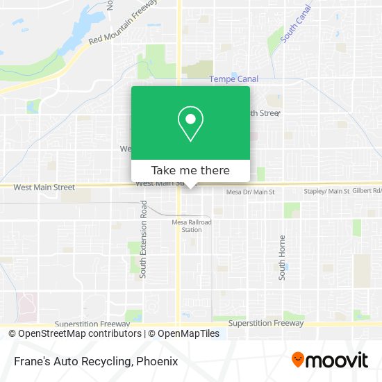Frane's Auto Recycling map