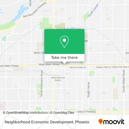 Neighborhood Economic Development map