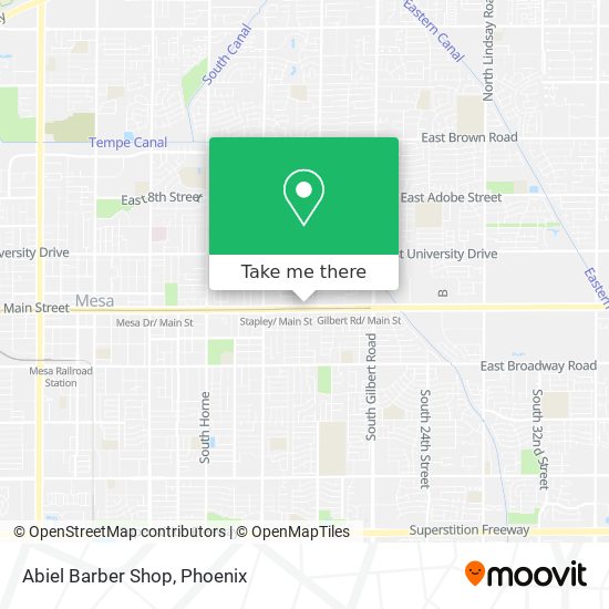 Abiel Barber Shop map