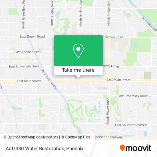 Adt/480 Water Restoration map