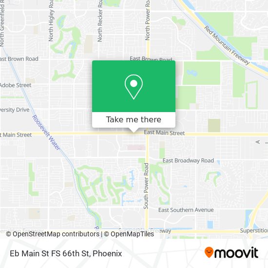 Mapa de Eb Main St FS 66th St