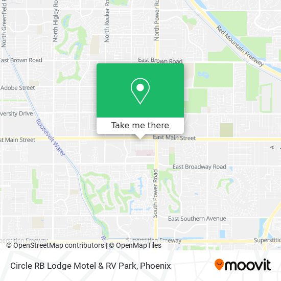 Circle RB Lodge Motel & RV Park map