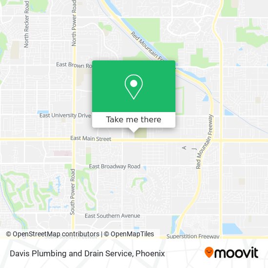 Davis Plumbing and Drain Service map