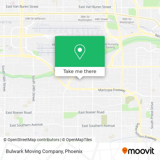 Bulwark Moving Company map