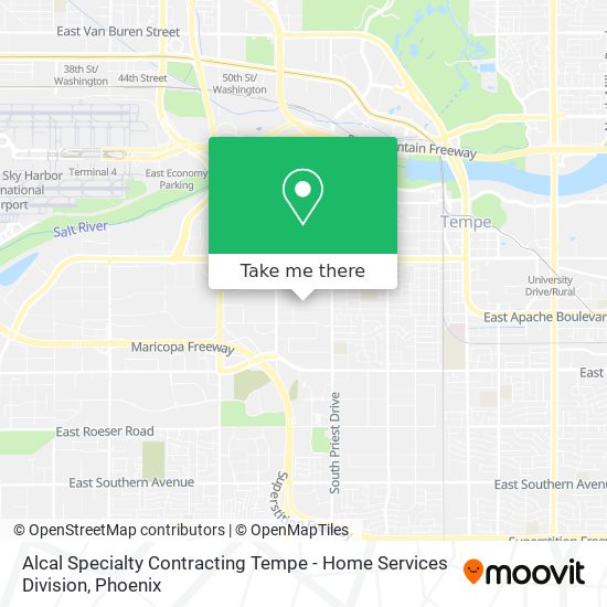 Mapa de Alcal Specialty Contracting Tempe - Home Services Division