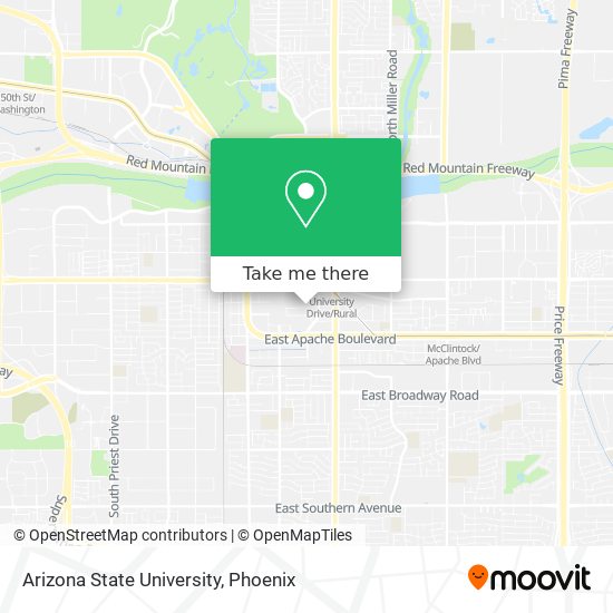 Arizona State University map