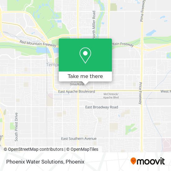 Phoenix Water Solutions map