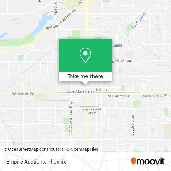 Empire Auctions map