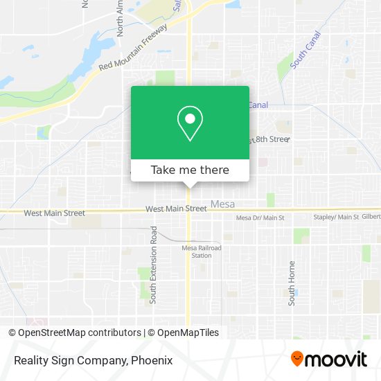 Reality Sign Company map