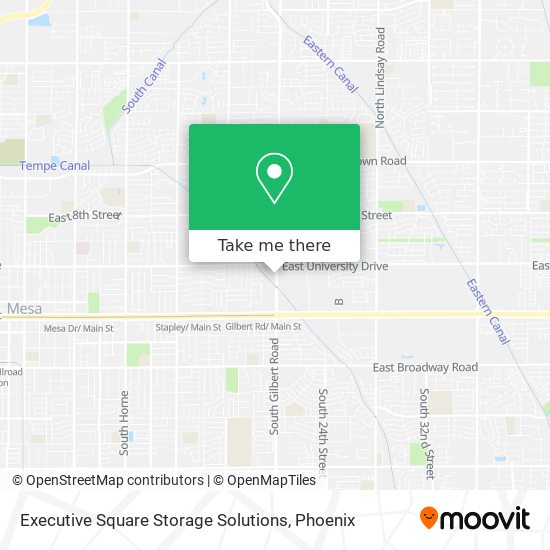 Executive Square Storage Solutions map