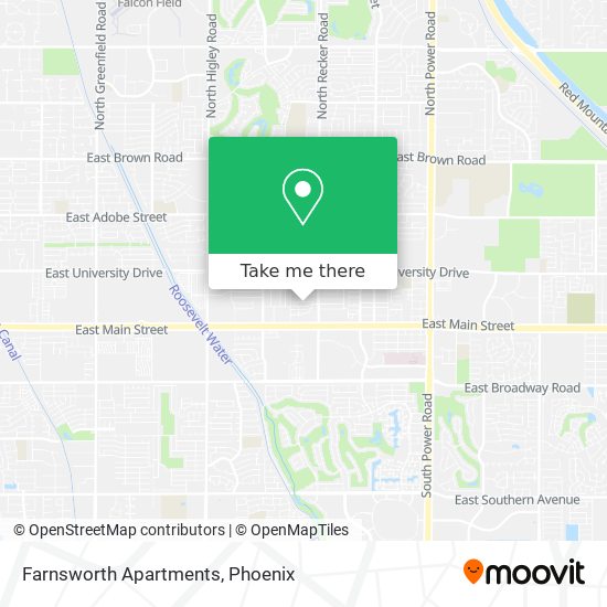 Mapa de Farnsworth Apartments