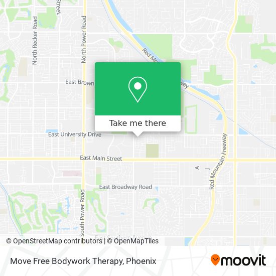 Move Free Bodywork Therapy map