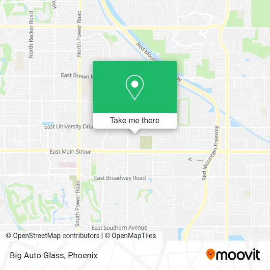 Big Auto Glass map