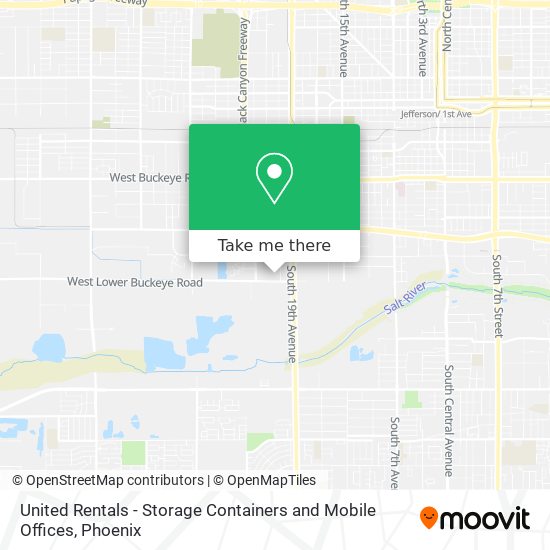 United Rentals - Storage Containers and Mobile Offices map