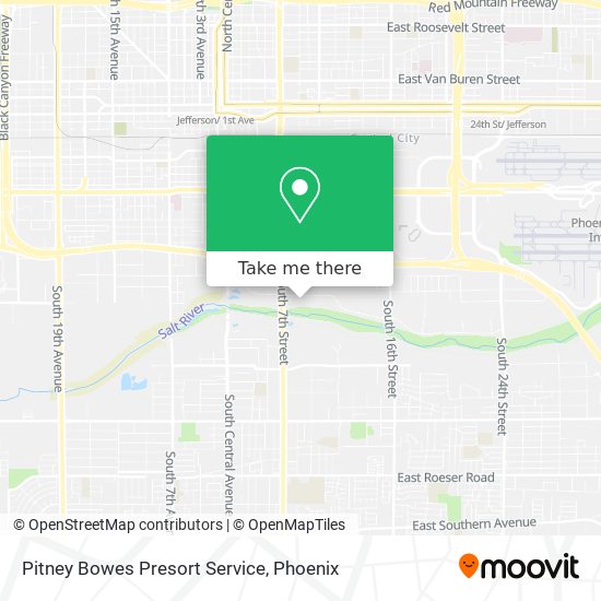 Mapa de Pitney Bowes Presort Service